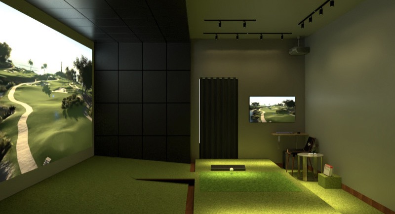 Lắp đặt phòng golf 3D Mevo plus slight cope cao cấp
