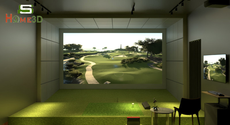 Phòng golf 3D Mevo Plus Flightscope công nghệ Mỹ