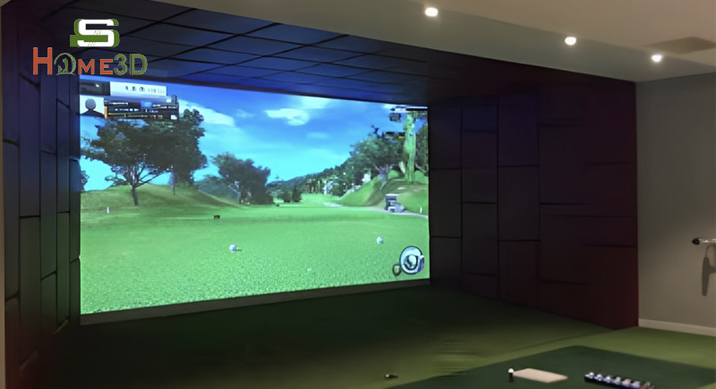 Vách da phòng golf 3D Mevo Plus Flightscope